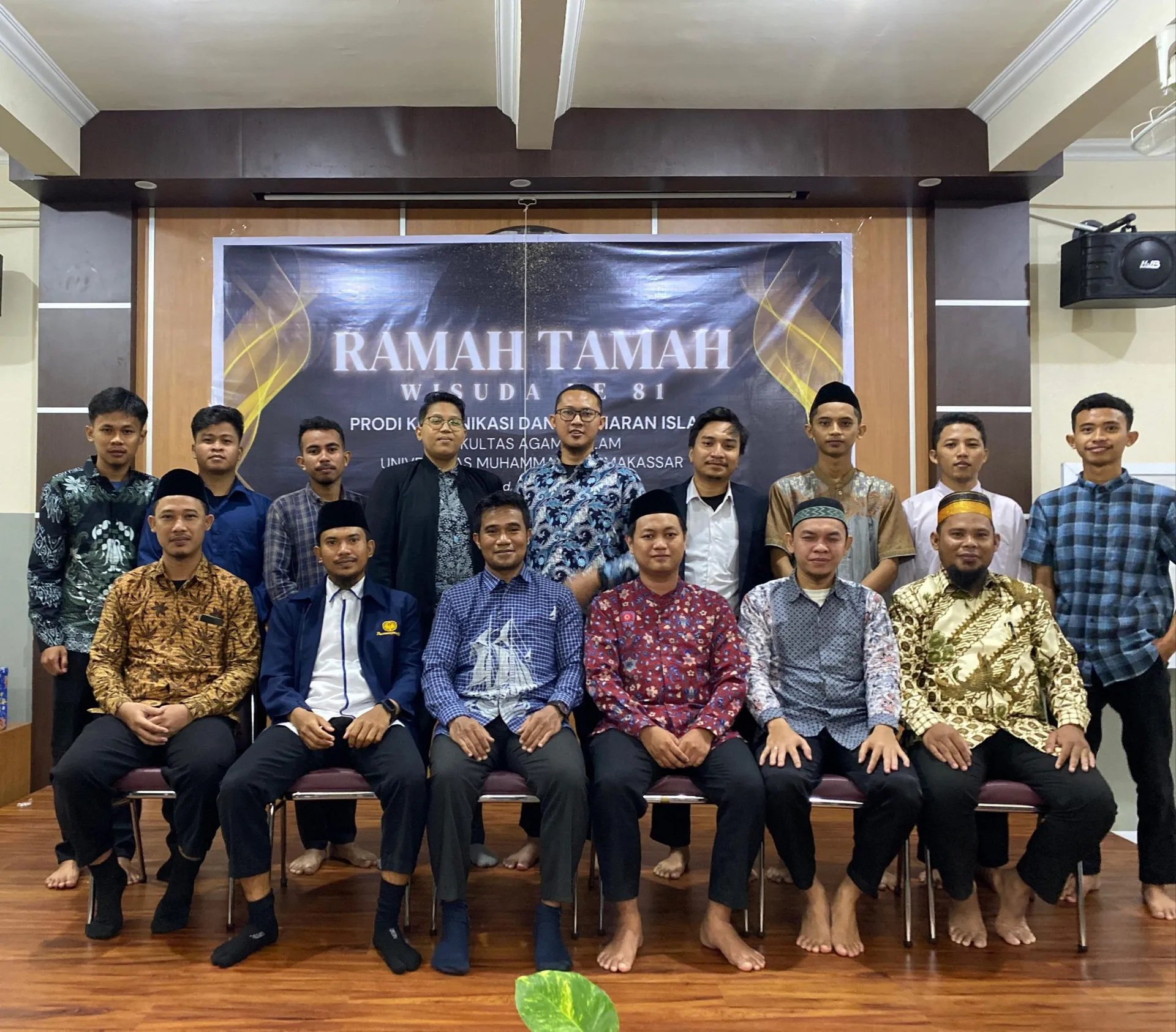 Jelang Wisuda ke-81, 36 Alumni Prodi KPI FAI Unismuh Ikuti Ramah Tamah