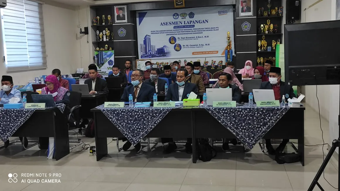 BAN PT Visitasi Daring Prodi KPI Unismuh
